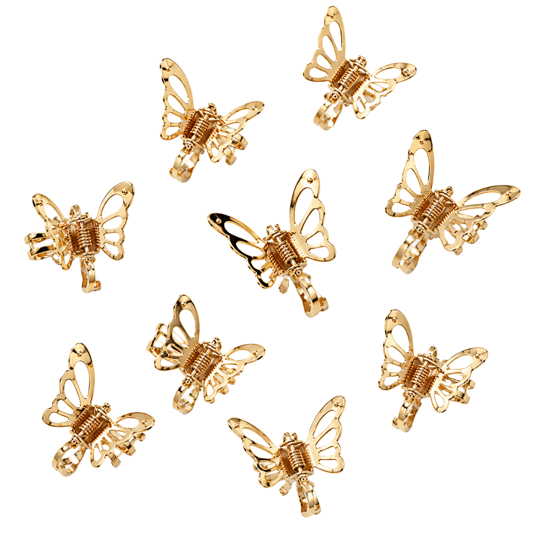 Haar Clips Schmetterling Gold - FestivalStuff
