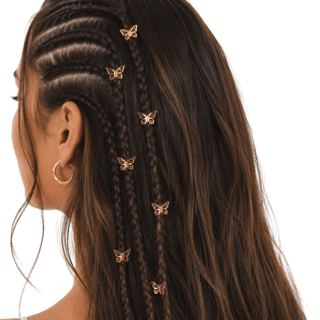 Haar Clips Schmetterling Gold - FestivalStuff