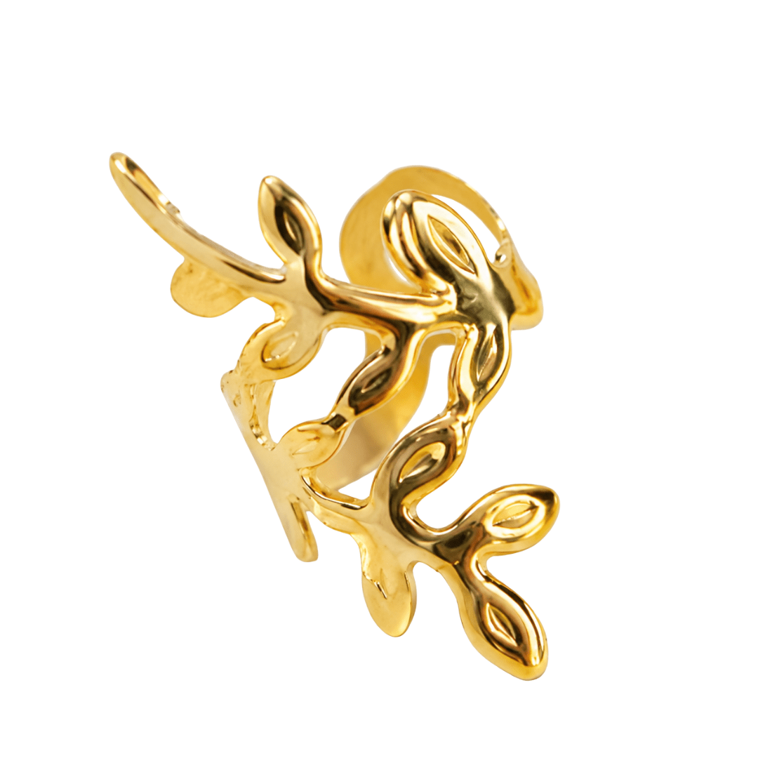 Haar Clips Weinblatt Gold - FestivalStuff