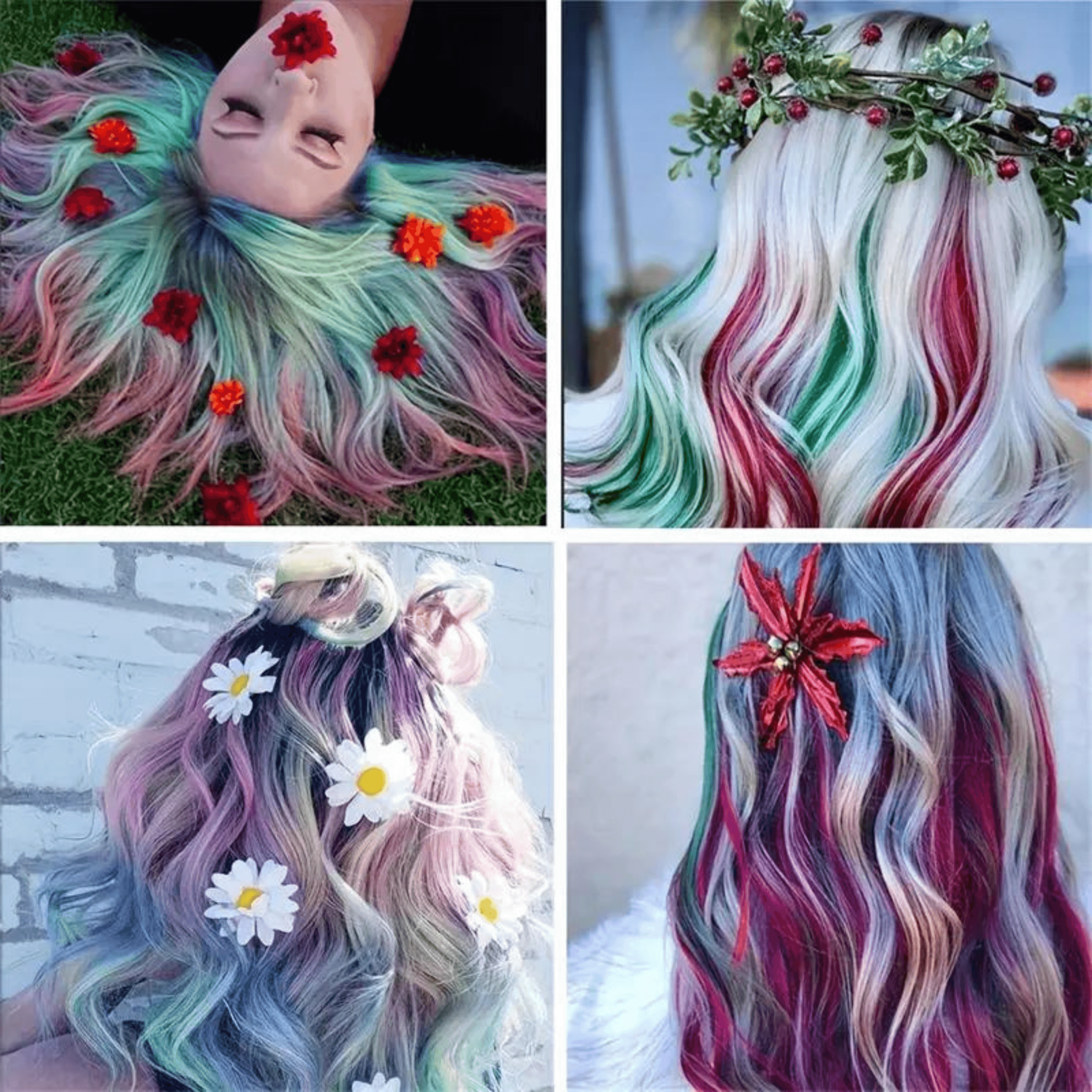 Haarfärbekamm 8 Farben - FestivalStuff
