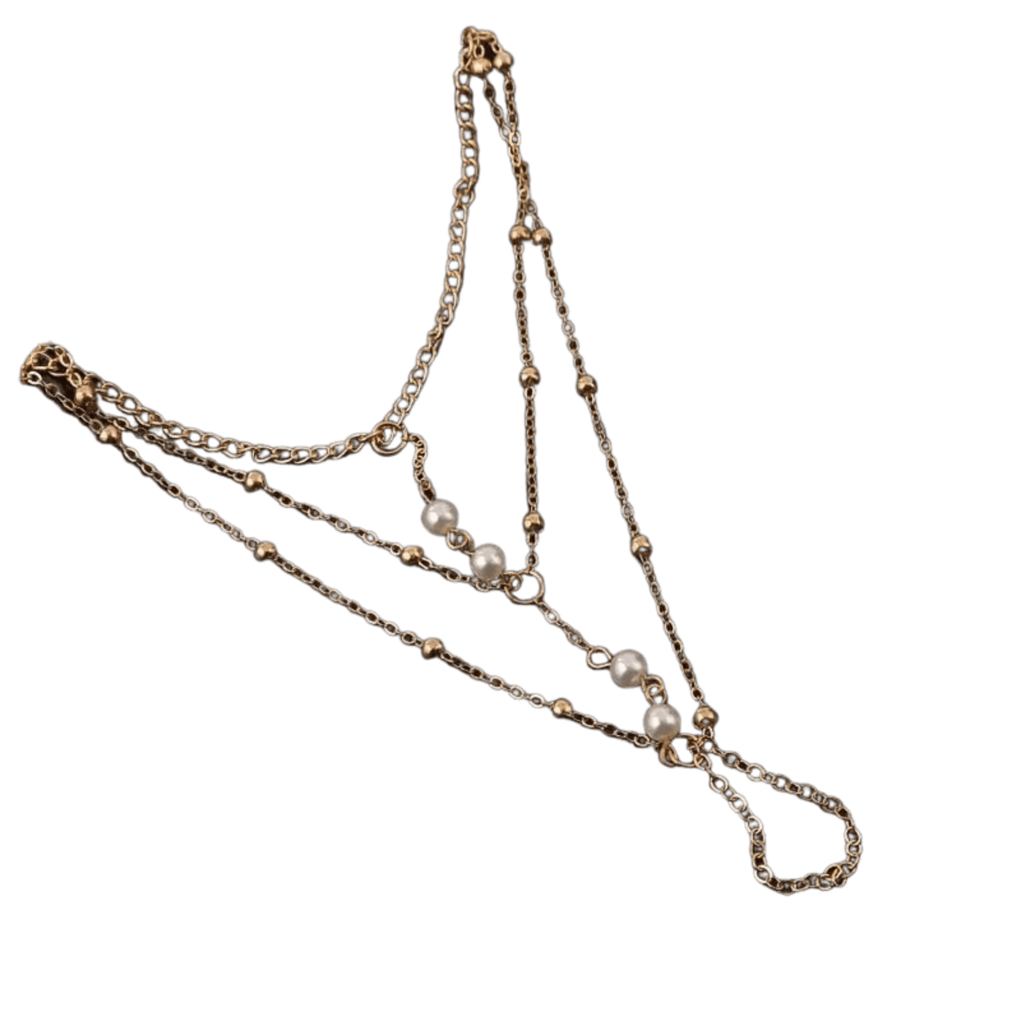 Handkette Gold mit Perlen - FestivalStuff