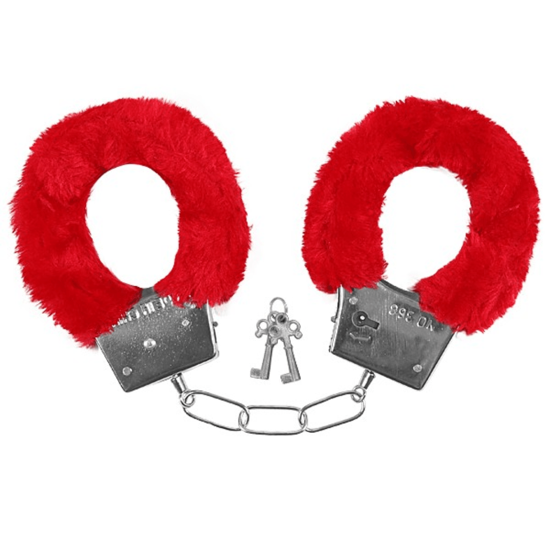 Handschellen mit Plüsch und Schlüssel - FestivalStuff