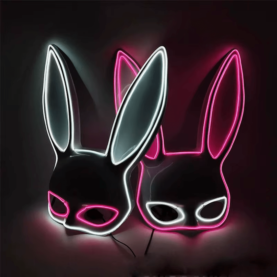 Hasen Maske LED - FestivalStuff