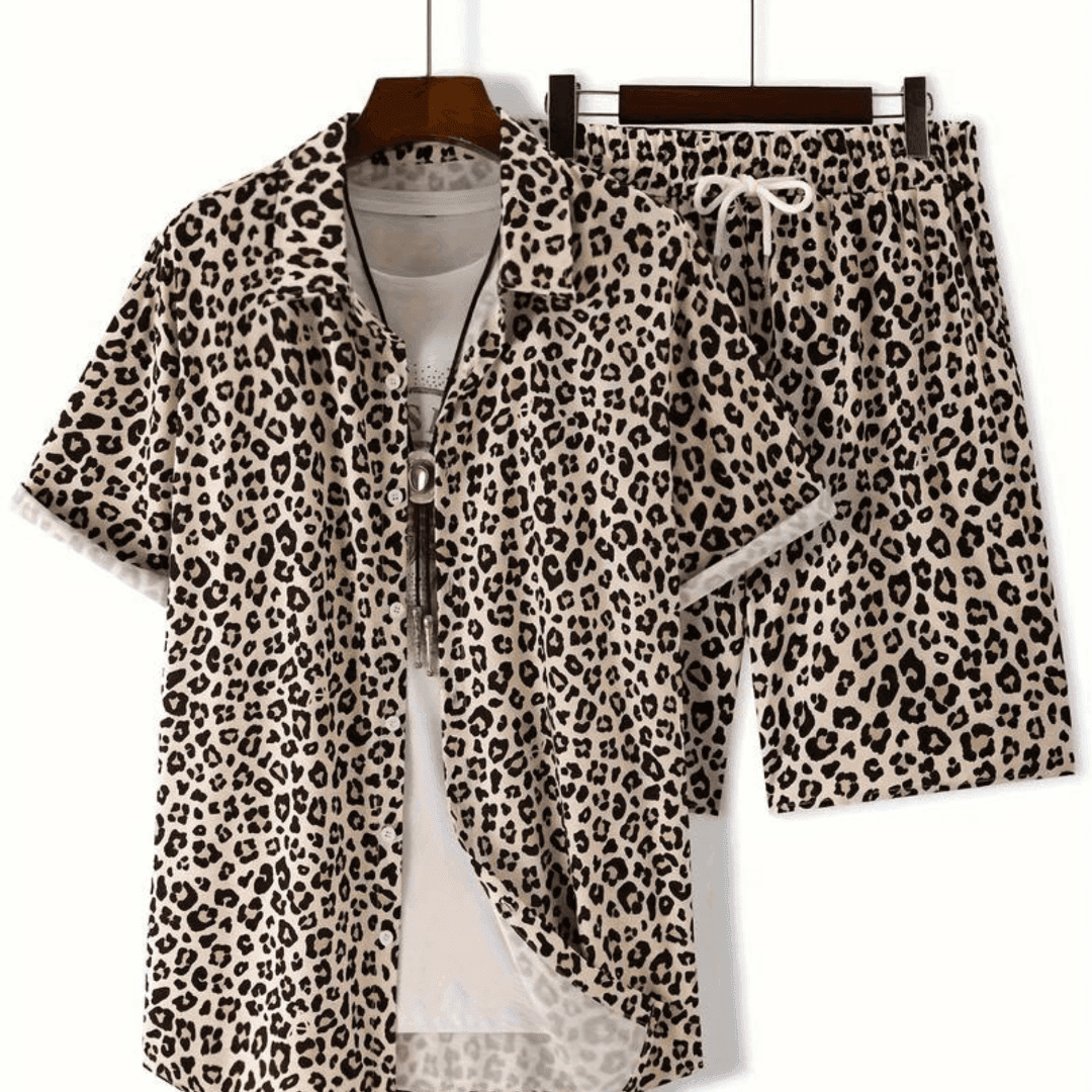 Herren Outfit Leopard 2 - teilig - FestivalStuff