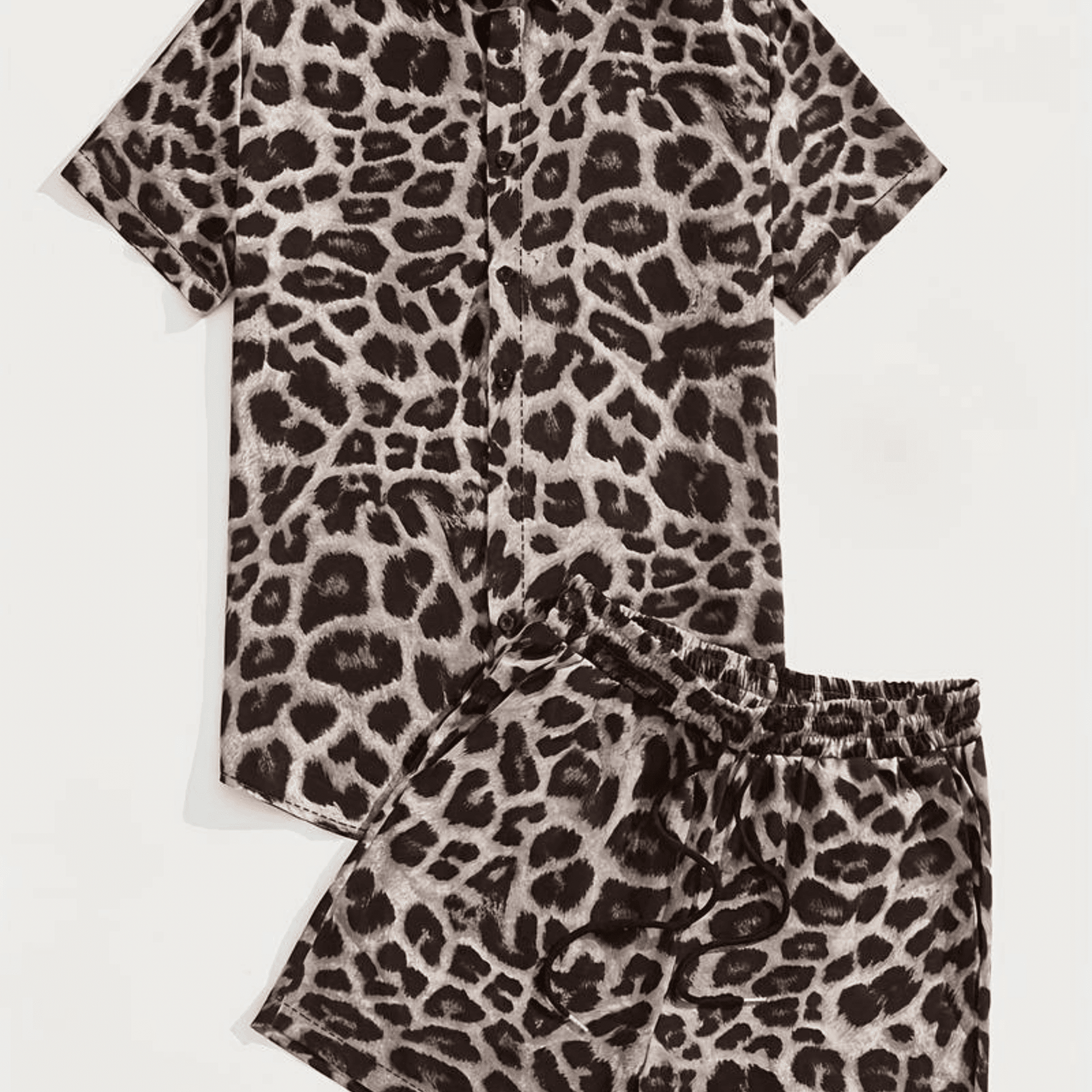 Herren Outfit Leopard 2 - teilig  2 - FestivalStuff