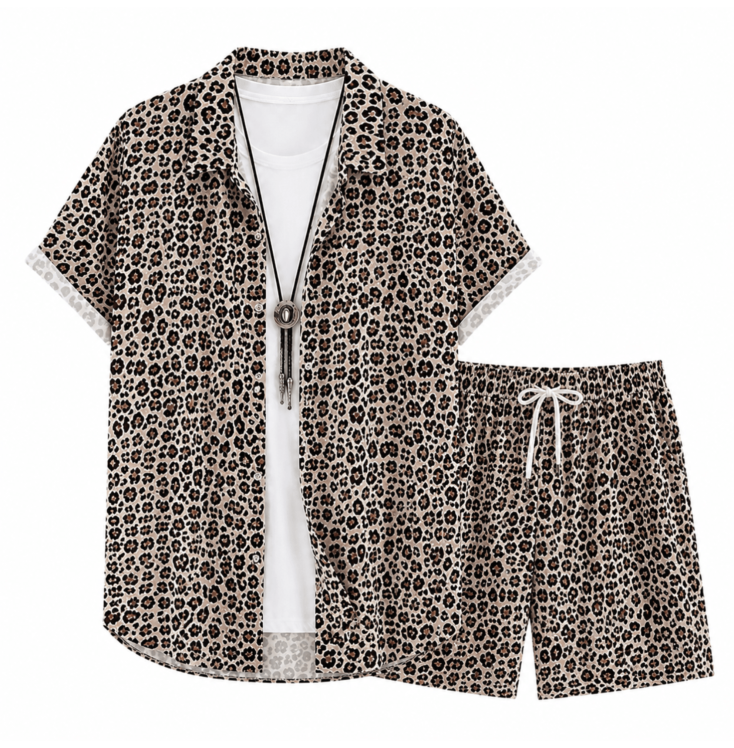 Herren Outfit Leopard 2 - teilig - FestivalStuff