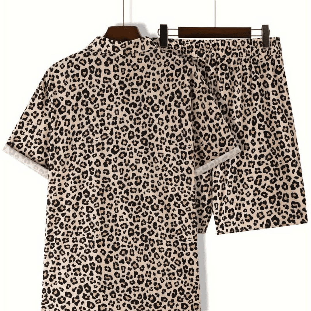 Herren Outfit Leopard 2 - teilig - FestivalStuff