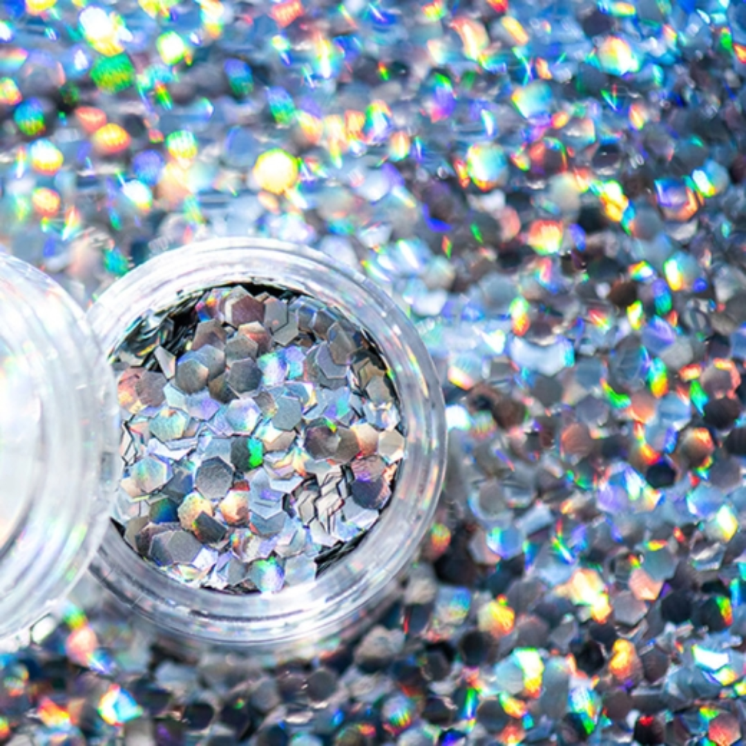 Holografischer Nature Bio Glitzer - plastikfrei - FestivalStuff
