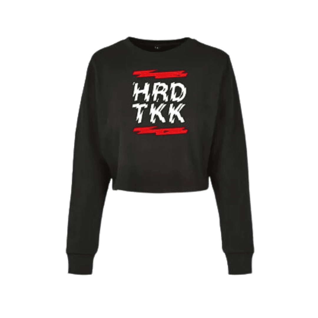 HRDTKK CRACKED Cropped Sweater - FestivalStuff