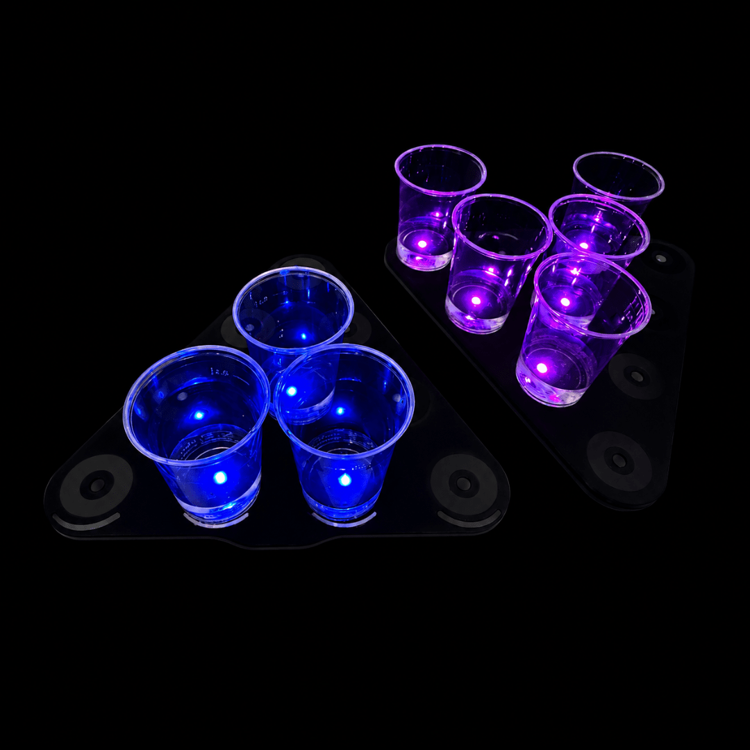HUB Beer Pong Beleuchtung Set – 22 Becher, 7 Farben & 5 Spielmodi - FestivalStuff