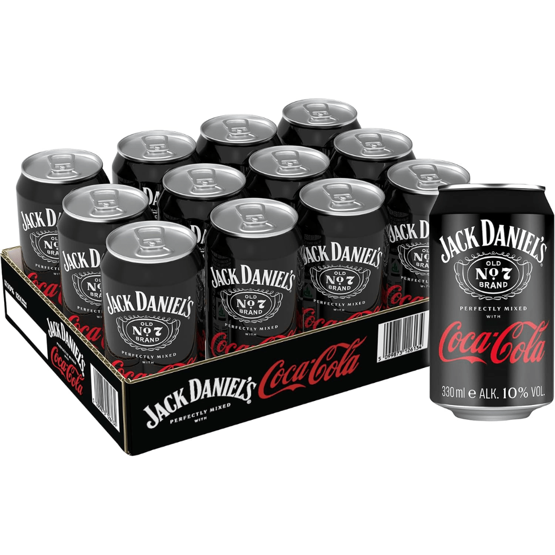 Jack Daniel’s & Coca-Cola Ready to Drink 12 × 0,33 l - FestivalStuff