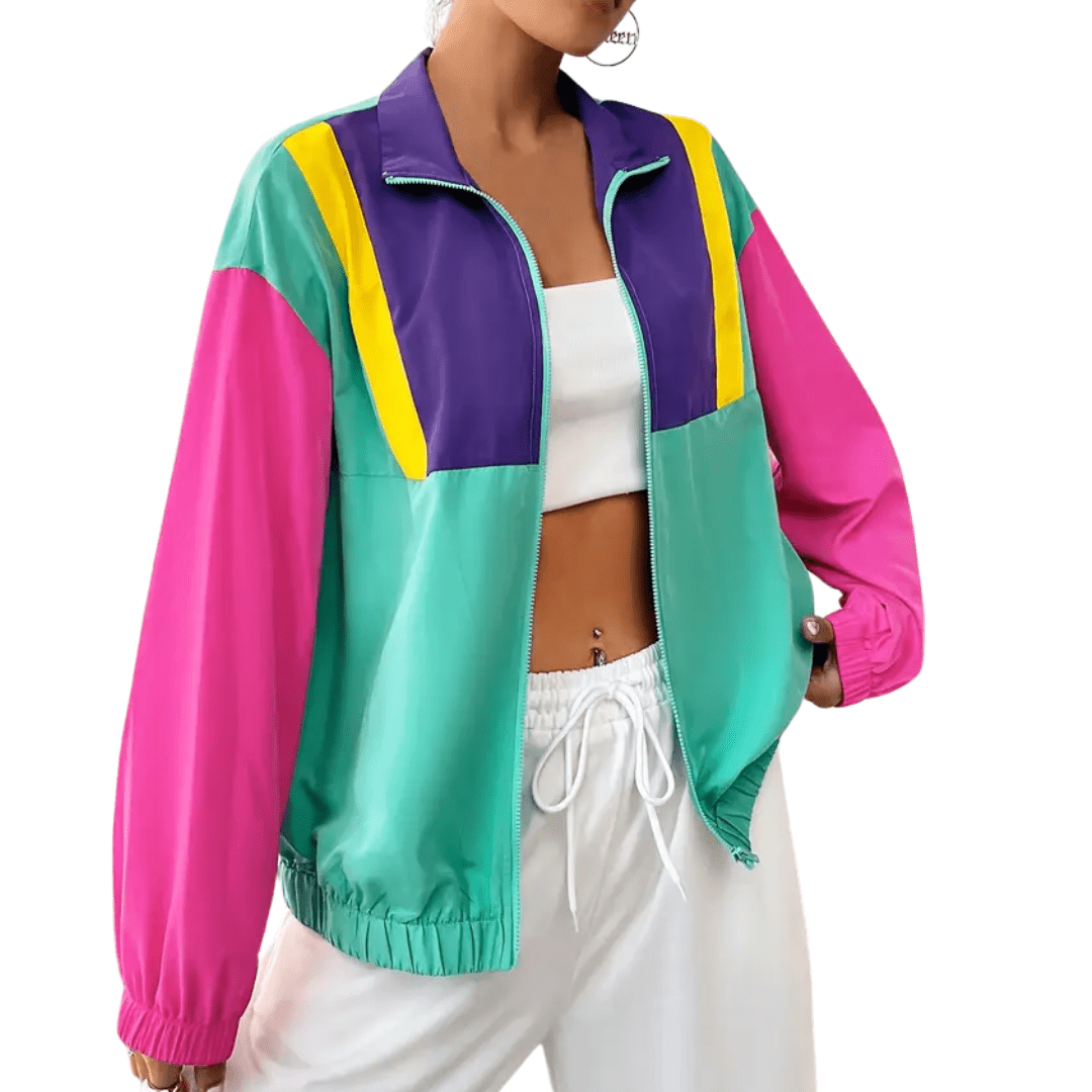 Jacke Retro Colorblock - FestivalStuff