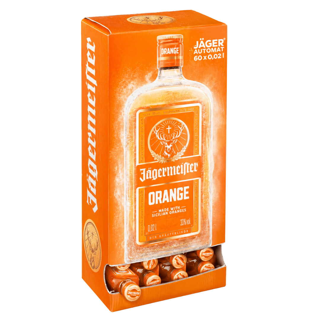 Jägermeister Orange Automat 60x2cl - FestivalStuff