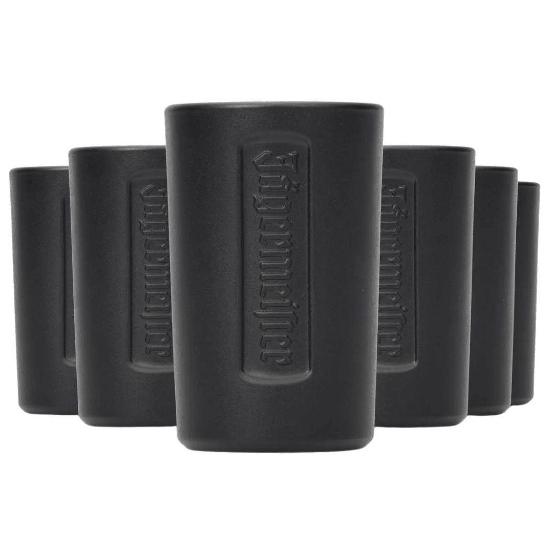 Jägermeister Shotgläser 6er Set – Schwarze Festival Stamper - FestivalStuff