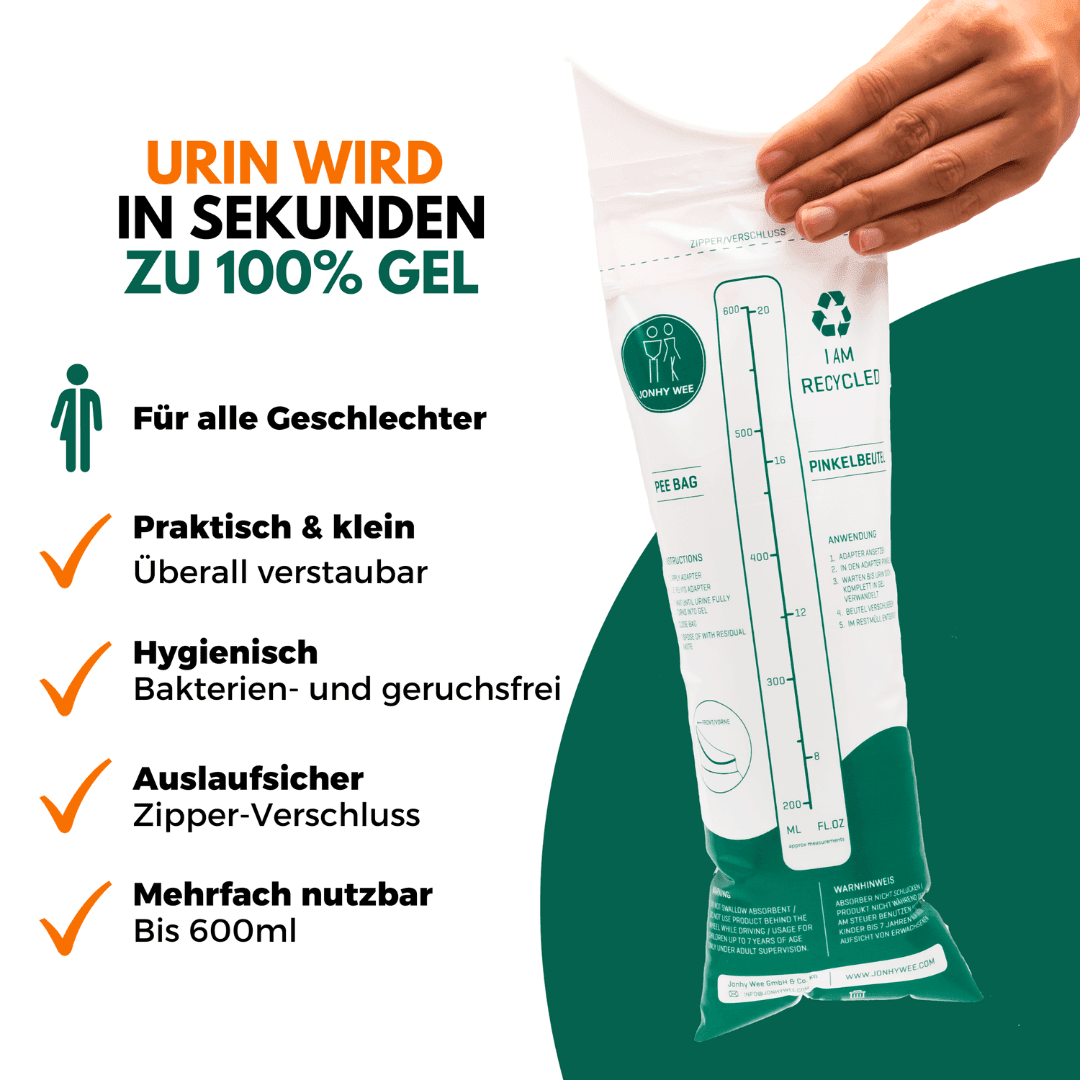 Jonhy Wee der Unisex Pinkelbeutel - FestivalStuff