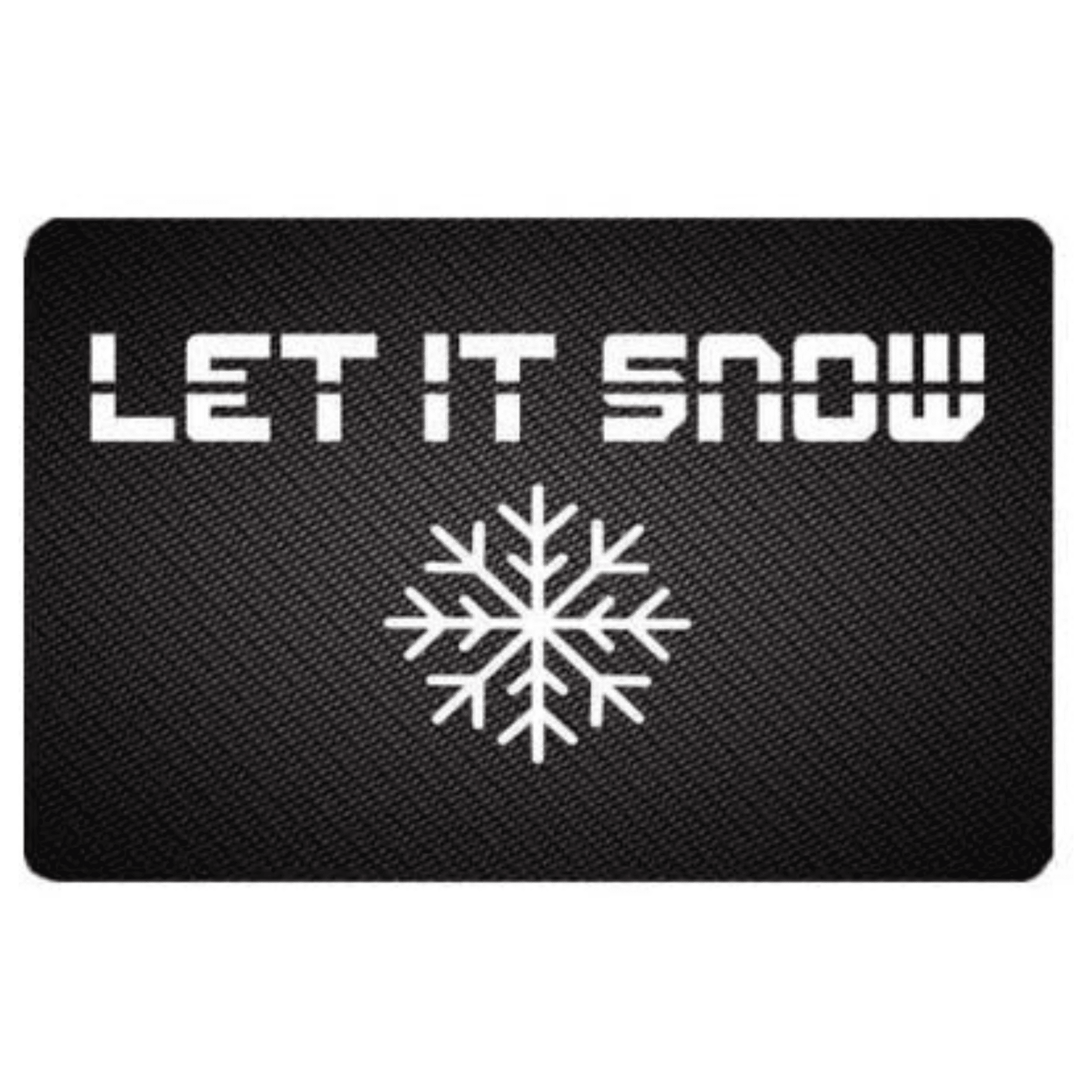 Karte "LET IT SNOW" im Carbon Look Set - FestivalStuff
