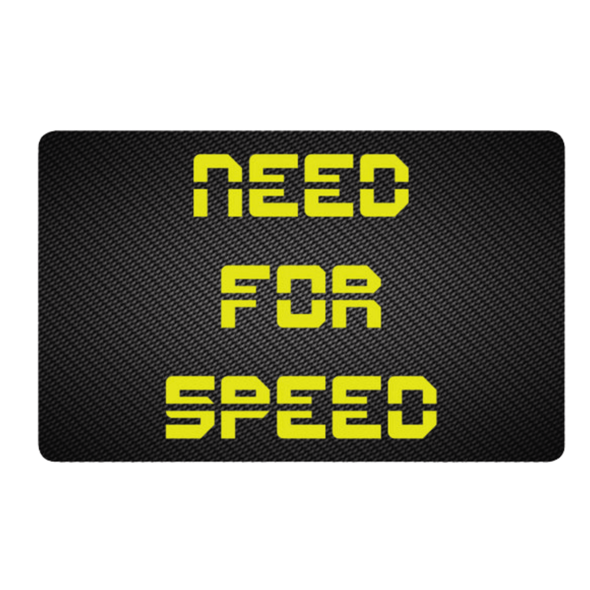 Karte "Need for Speed" im Carbon Look Set - FestivalStuff
