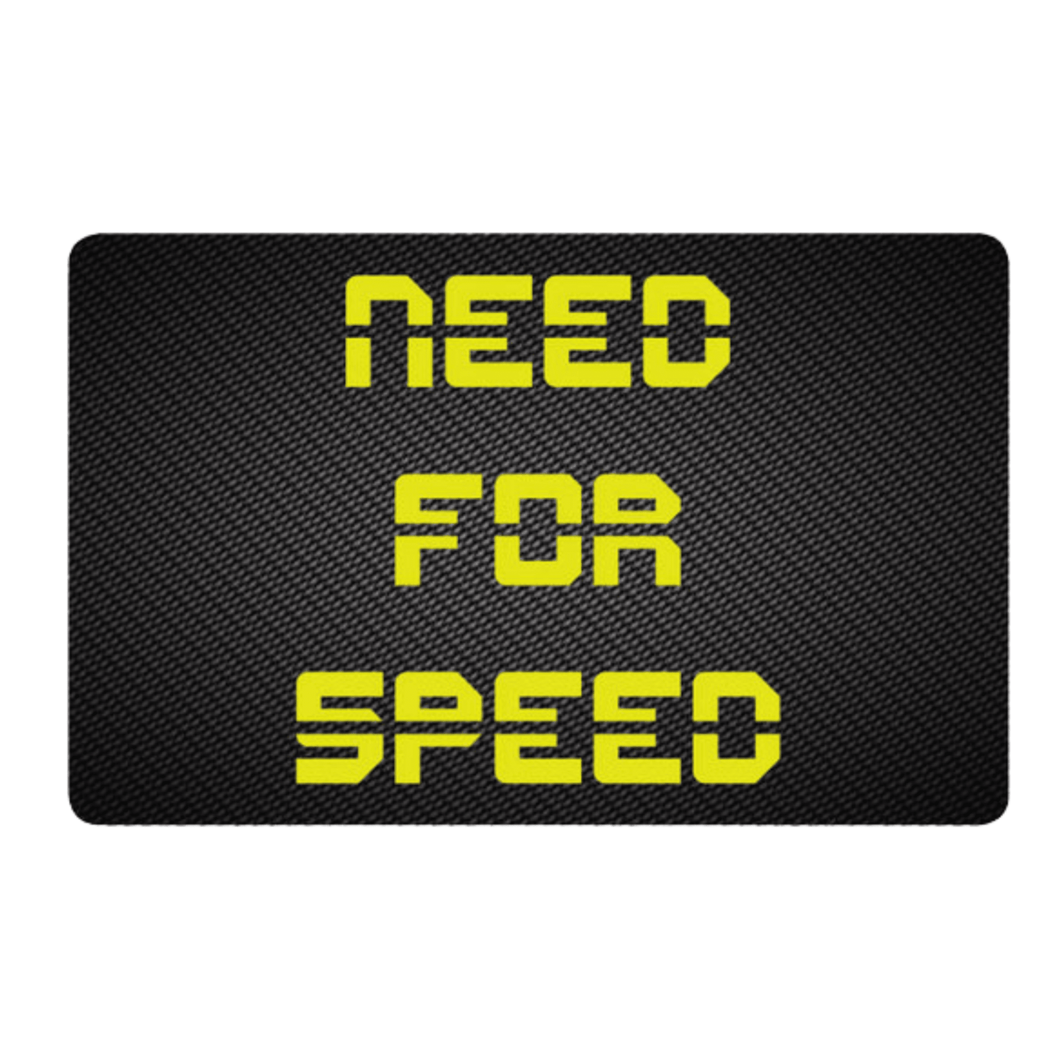 Karte "Need for Speed" im Carbon Look Set - FestivalStuff