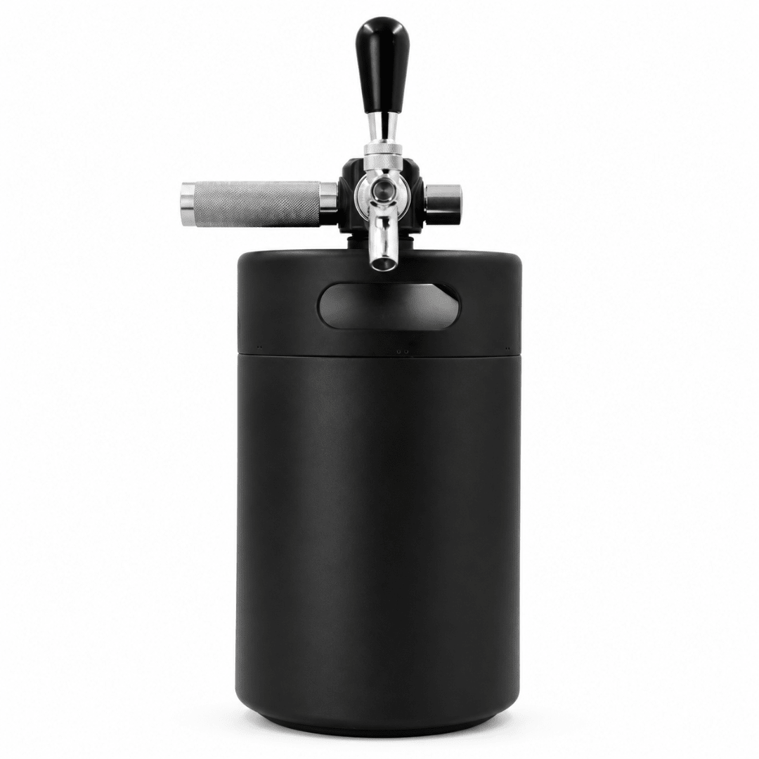 Keggo 4L Schwarz – Mobiles Cocktail- & Spritzfass - FestivalStuff