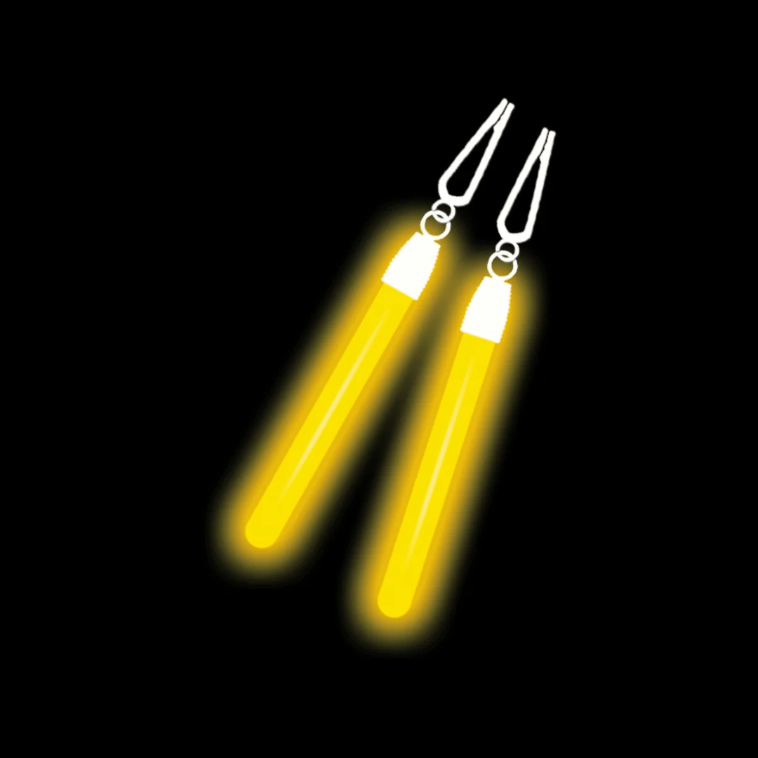Knicklicht Ohrringe Gelb - FestivalStuff