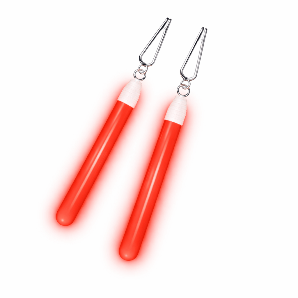 Knicklicht Ohrringe Rot - FestivalStuff