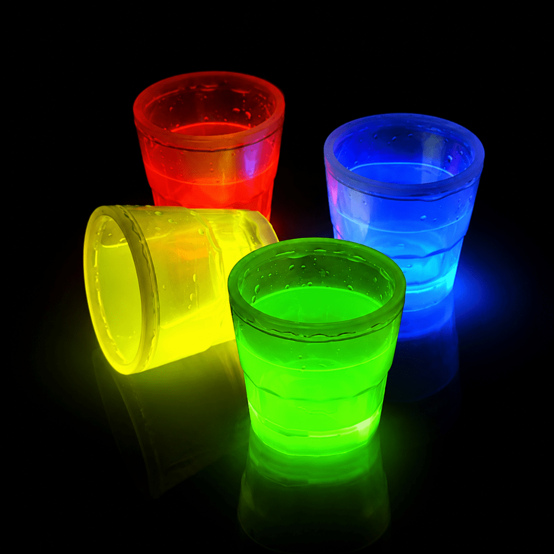 Knicklicht Shotbecher 4er Bundle - FestivalStuff