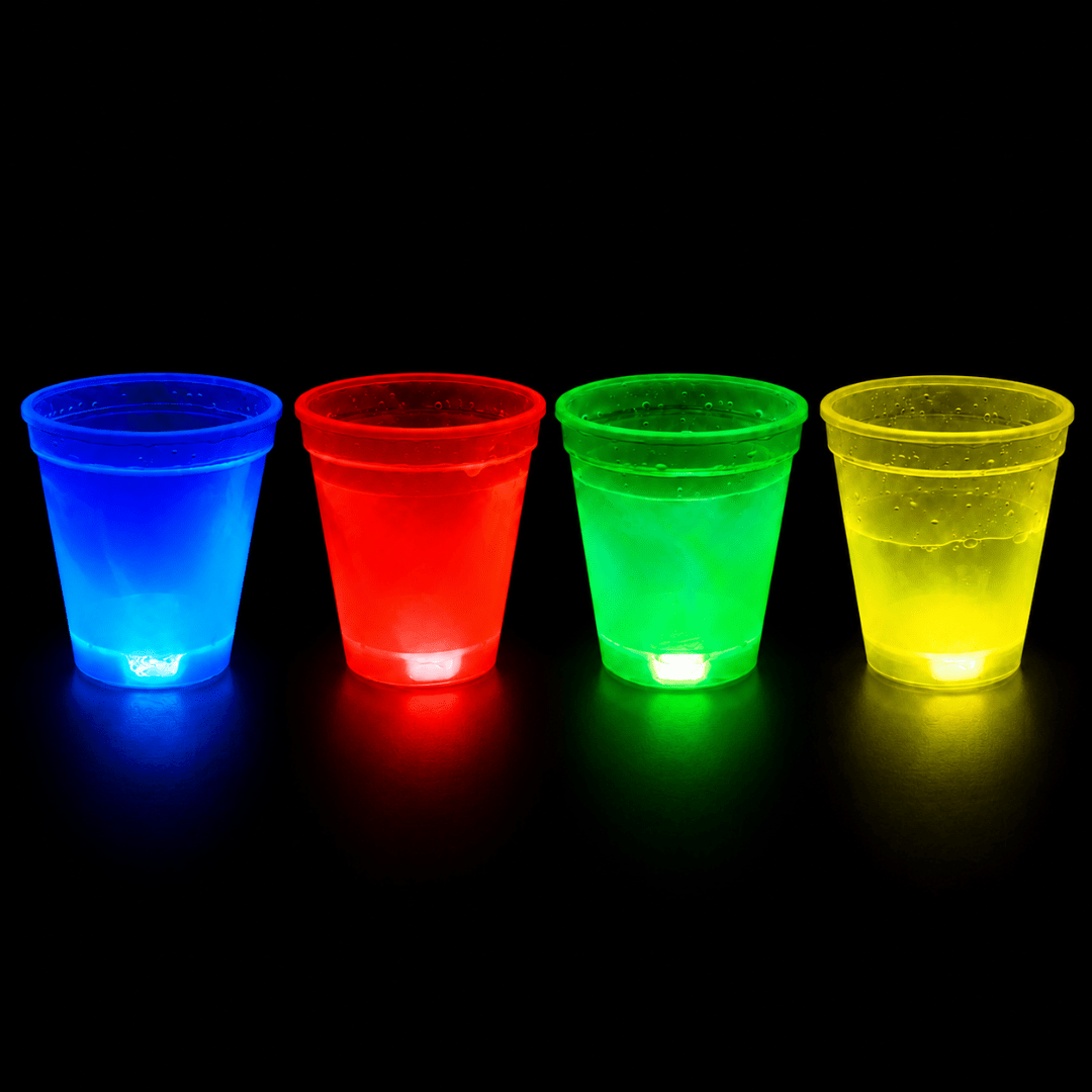 Knicklicht Shotbecher 4er Bundle - FestivalStuff