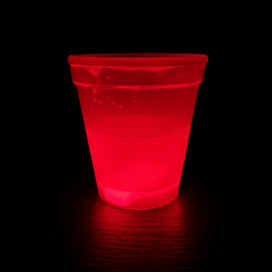 Knicklichtbecher Rot 250 ml - FestivalStuff