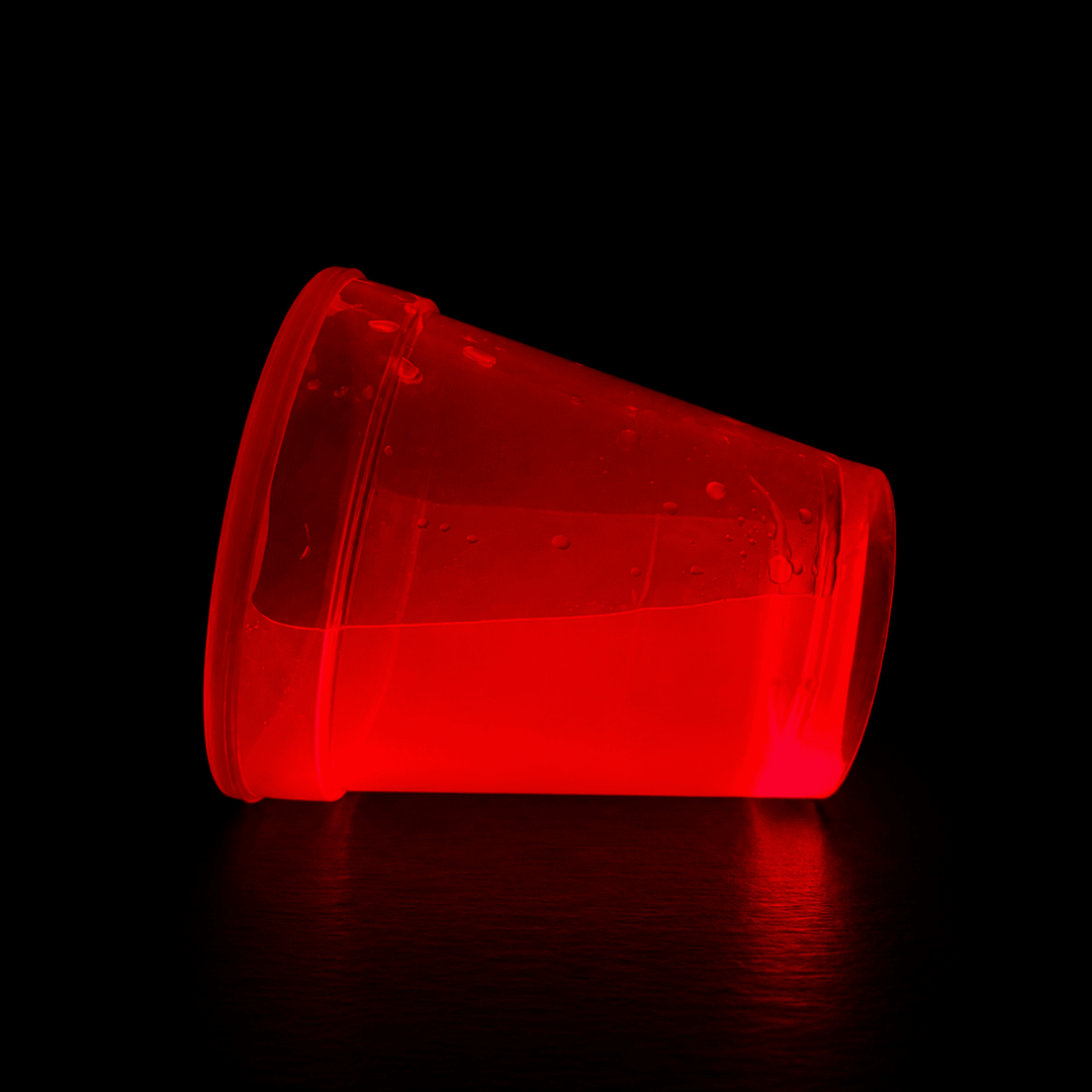 Knicklichtbecher Rot 250 ml - FestivalStuff