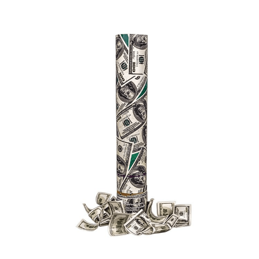 Konfetti - Kanone Dollar Geldregen 30 cm - FestivalStuff