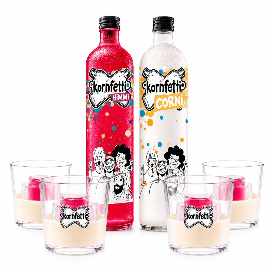 Kornfetti Himmi Pops Bundle – Himmi, Corni & 4 Bomb Gläser - FestivalStuff