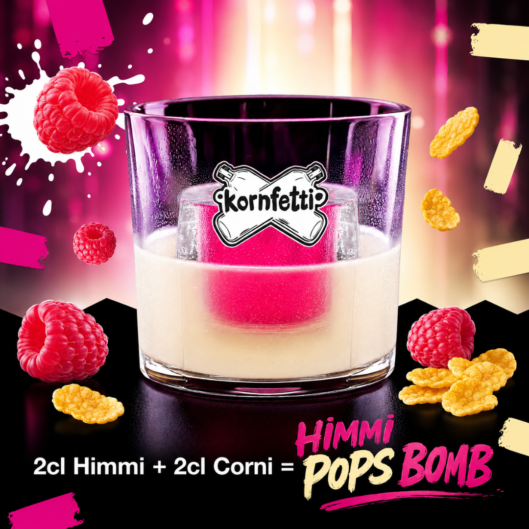 Kornfetti Himmi Pops Bundle – Himmi, Corni & 4 Bomb Gläser - FestivalStuff