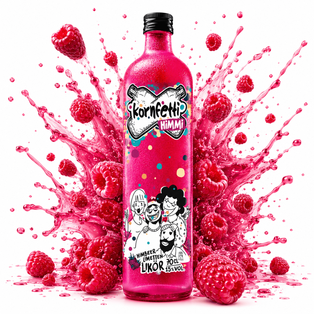 Kornfetti Himmi Shot 0,7 l – Himbeer-Limette Shot - FestivalStuff