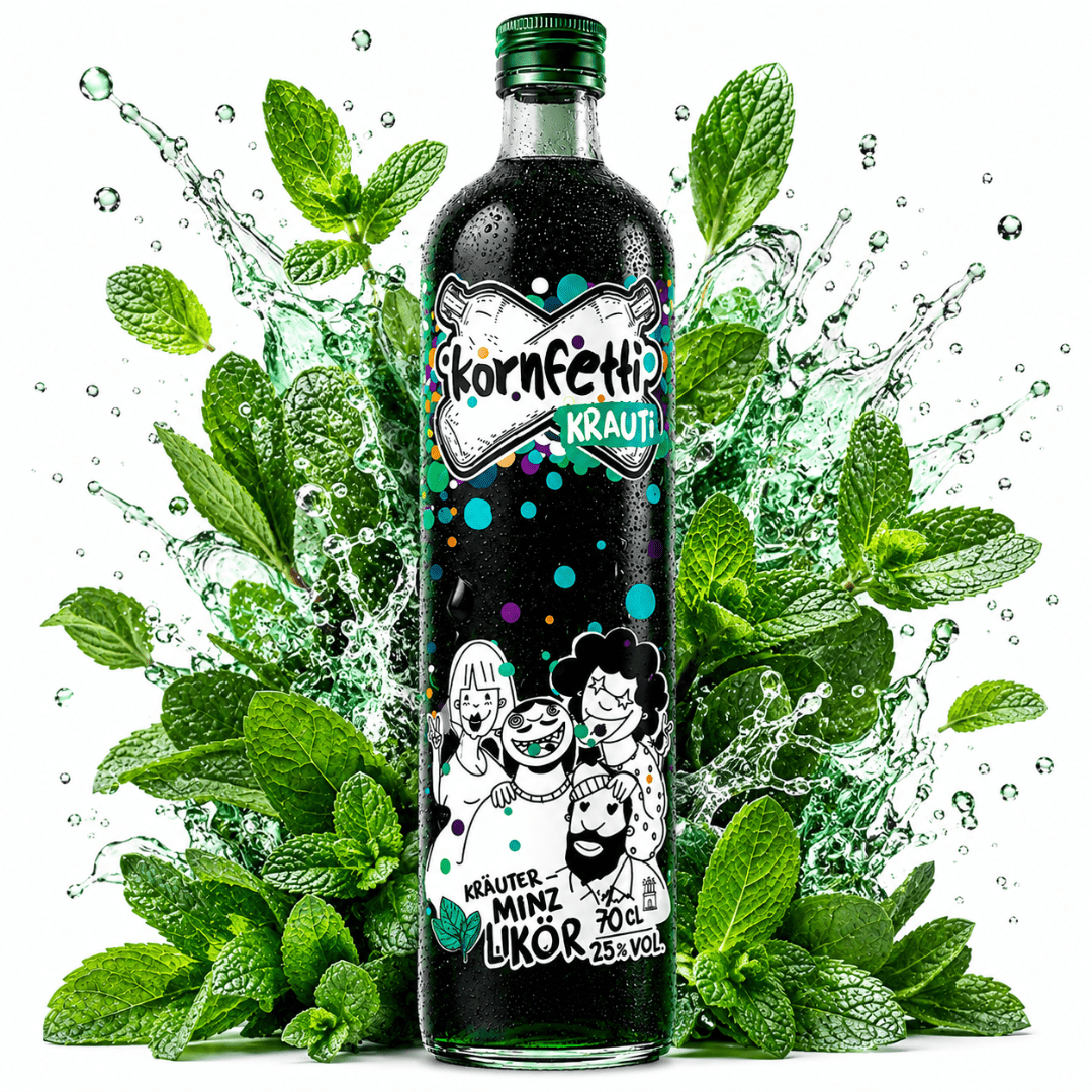 Kornfetti Krauti Shot 0,7 l – Kräuter & Minze Shot - FestivalStuff