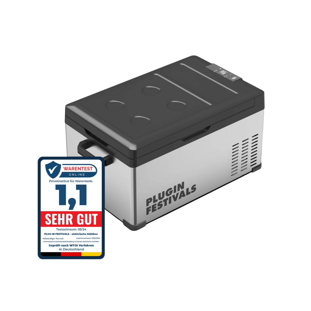 Kühlbox - Kompressor IceCube 25, 12/24/230 V, 25L Akku - FestivalStuff
