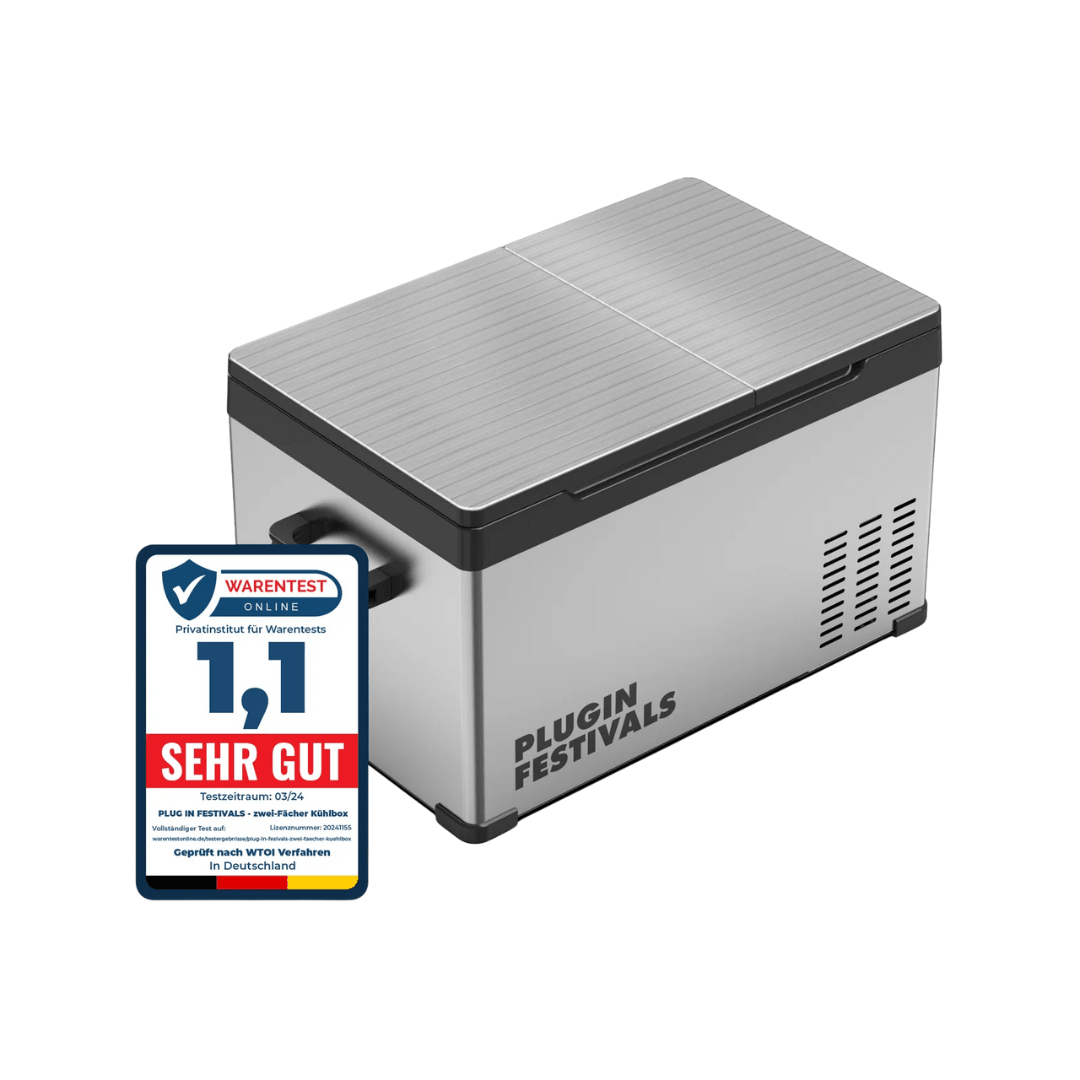 Kühlbox - Kompressor IceCube 25 Dual , 12/24/230 V, 22L - FestivalStuff