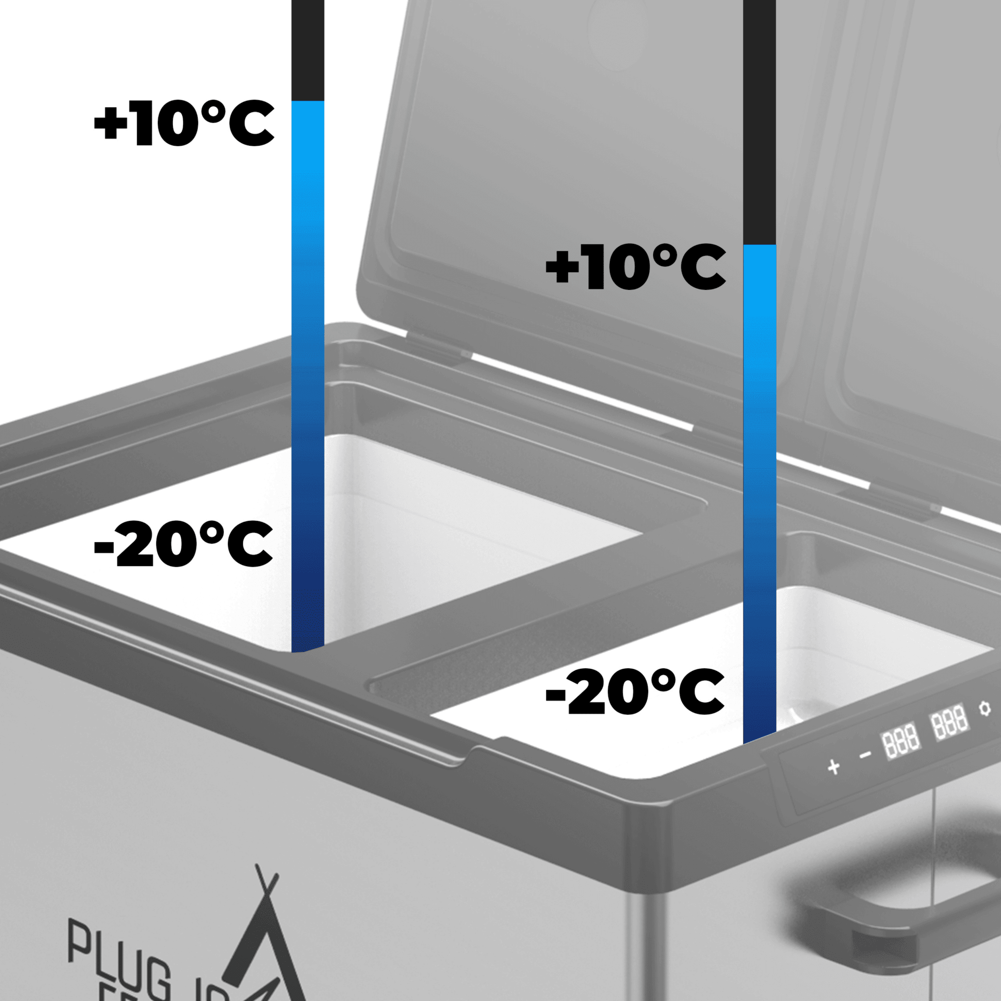 Kühlbox - Kompressor IceCube 30 Dual , 12/24/230 V, 30L - FestivalStuff
