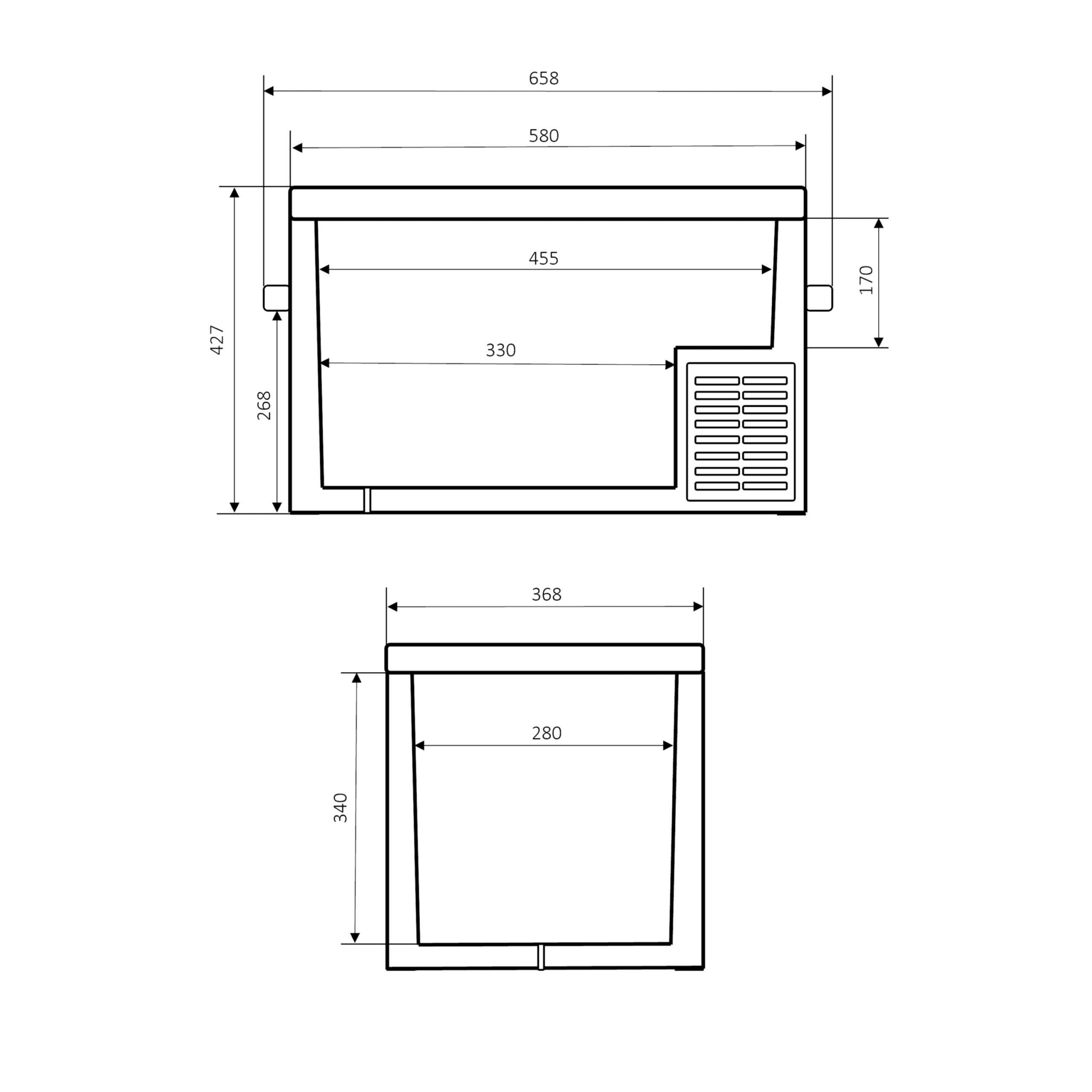 Kühlbox - Kompressor IceCube 40, 12/24/230 V, 40L Akku - FestivalStuff