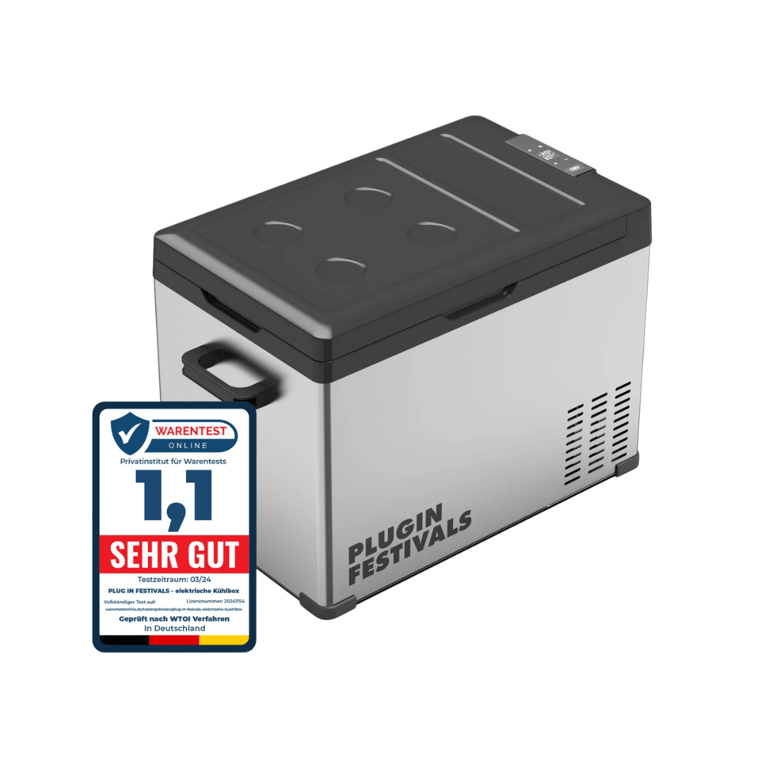 Kühlbox - Kompressor IceCube 40, 12/24/230 V, 40L Akku - FestivalStuff