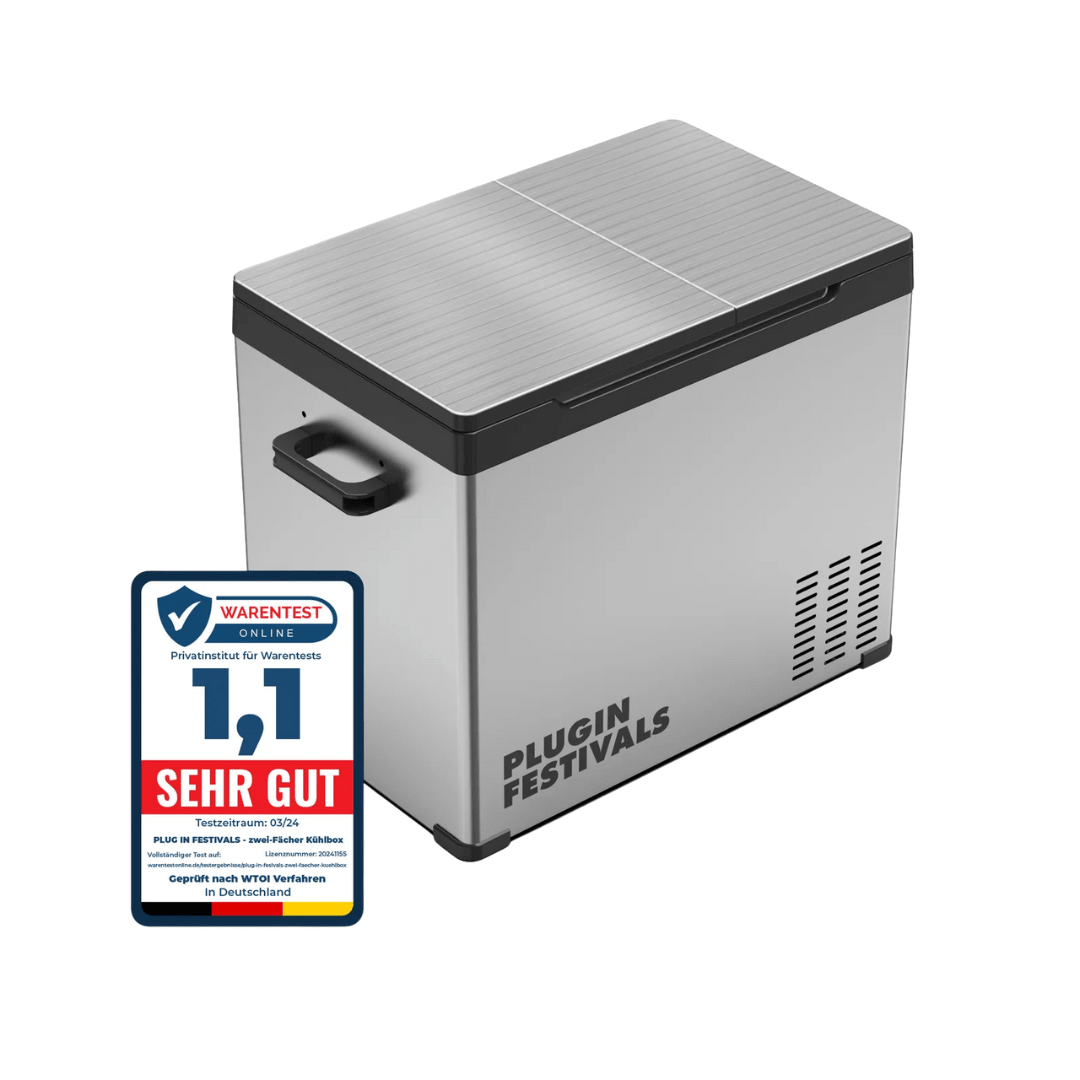 Kühlbox - Kompressor IceCube 40 Dual , 12/24/230 V, 38L - FestivalStuff