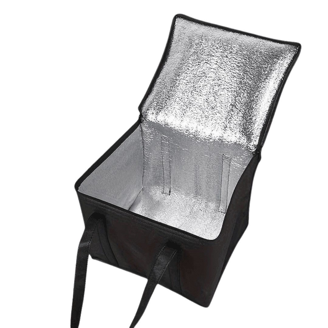 Kühltasche Schwarz groß in 41cm x 33cm x 26cm - FestivalStuff