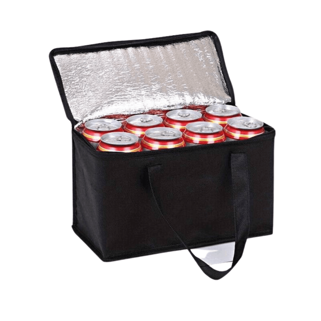 Kühltasche Schwarz klein in 18cm x 14cm x 17cm - FestivalStuff