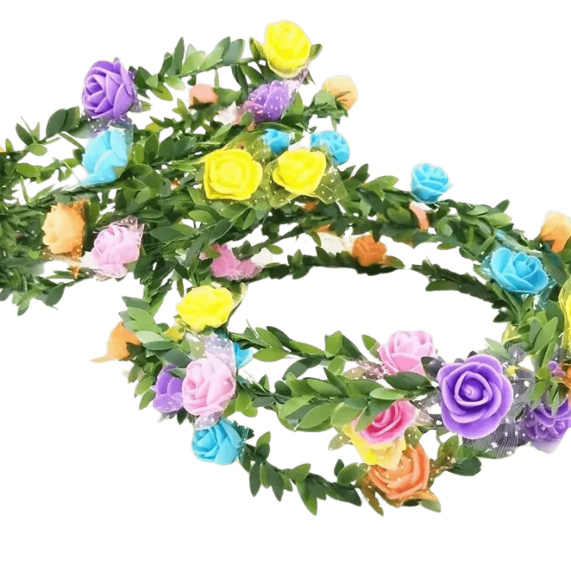 LED Blumenkranz Bunt - FestivalStuff