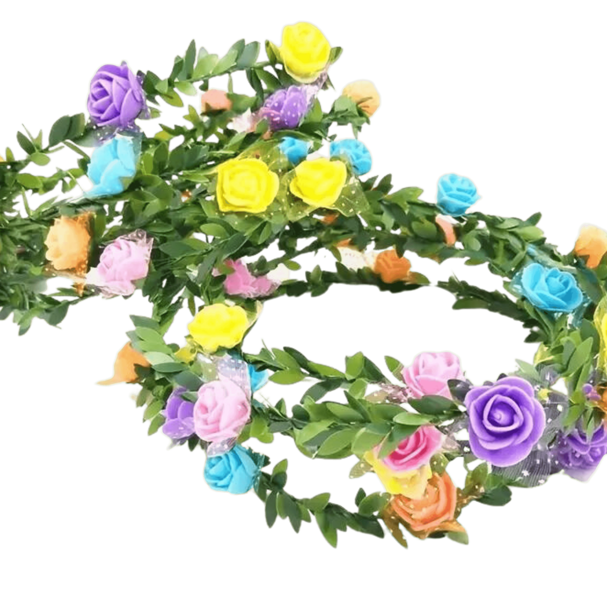 LED Blumenkranz Bunt - FestivalStuff