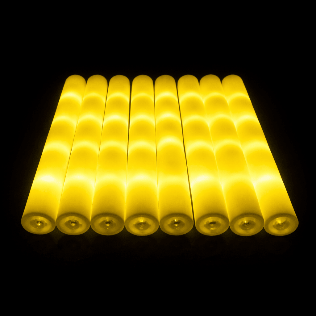 LED Foam Stick, Leuchtstab Gelb - FestivalStuff