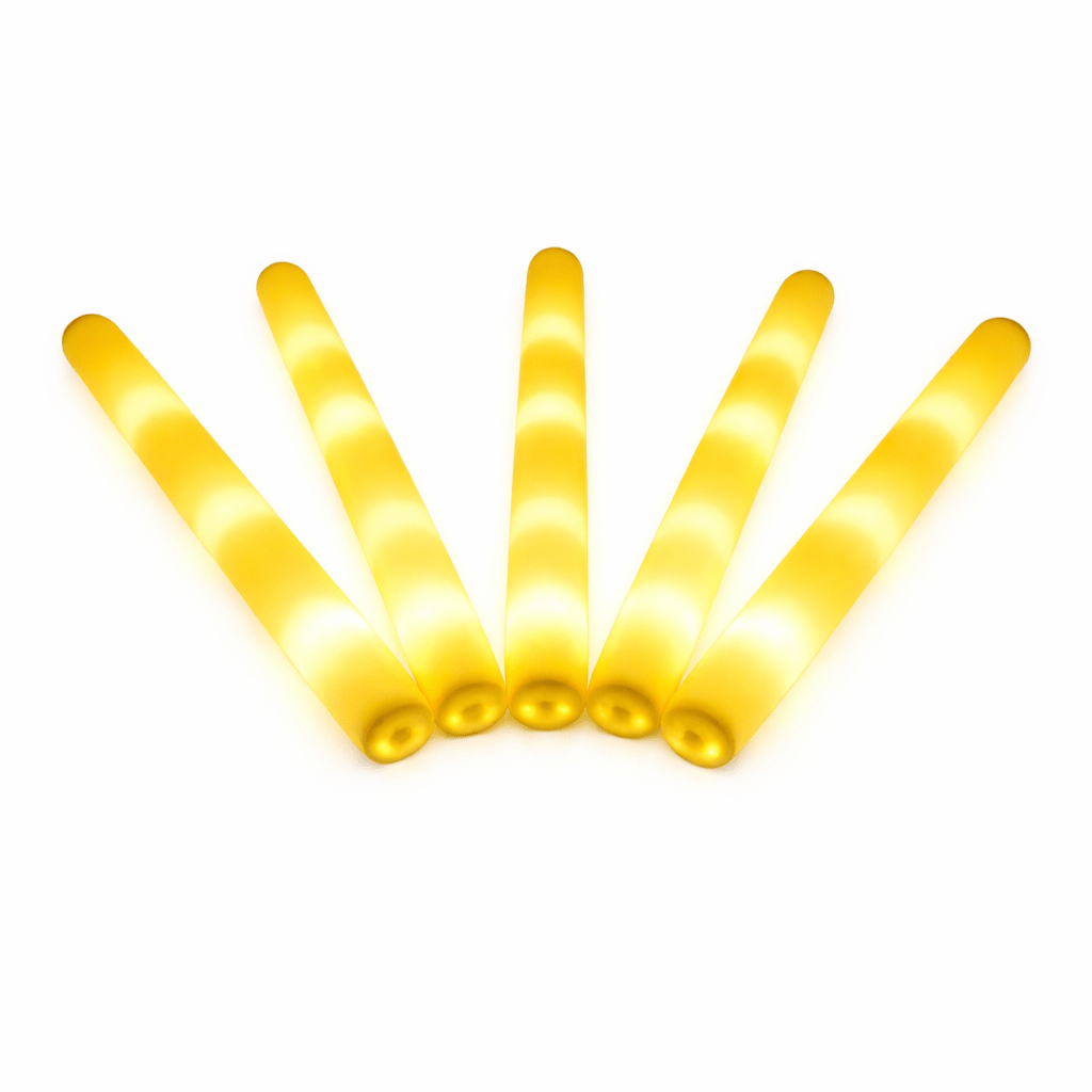 LED Foam Stick, Leuchtstab Gelb - FestivalStuff