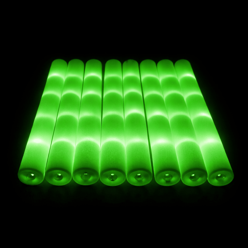 LED Foam Stick, Leuchtstab Grün - FestivalStuff