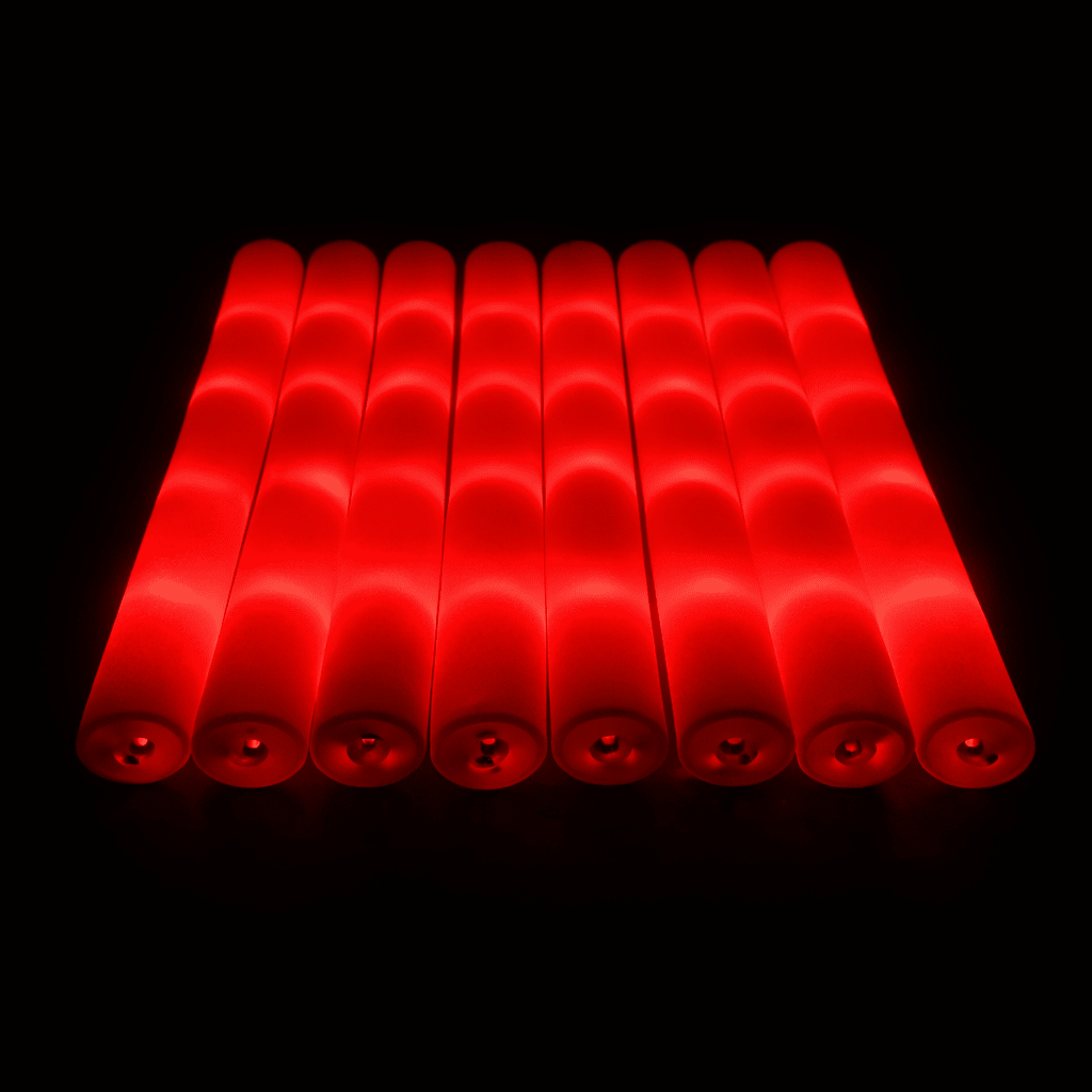 LED Foam Stick, Leuchtstab Rot - FestivalStuff