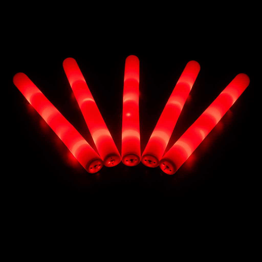 LED Foam Stick, Leuchtstab Rot - FestivalStuff