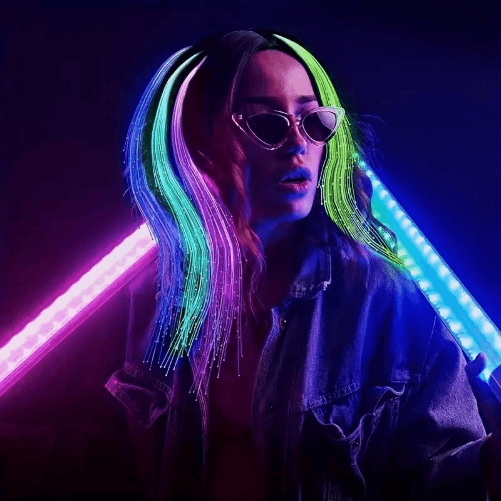 Led Haarsträhne - FestivalStuff